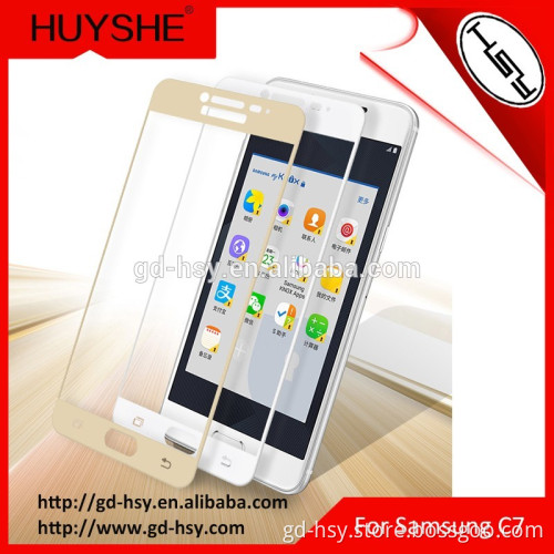 HUYSHE 3d full cover tempered glass screen protector for Samsung c7000 mobile accessories